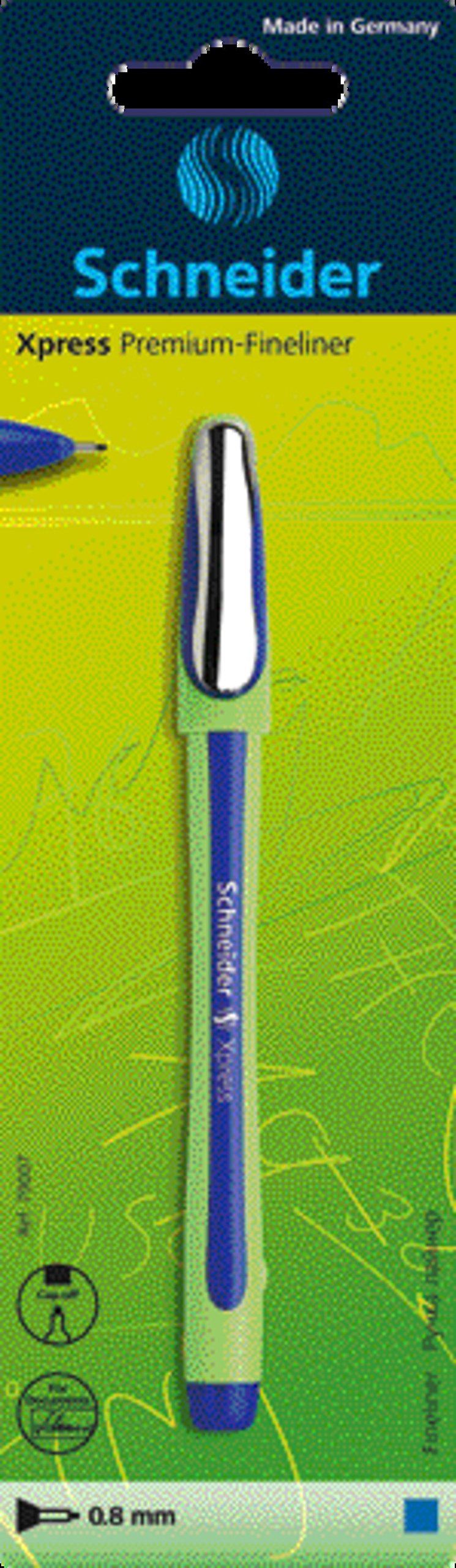 Schneider Schreibgeräte Fineliner Xpress, 0.8, Blue