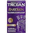 Trojan Studded Bareskin Lubricated Condoms - 10 Count