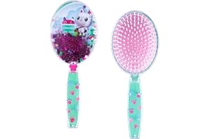LUV HER Gabby's Dollhouse Hair Brush with Magical Sparkling Stars Confetti HairBrush - Kids Ages 3+