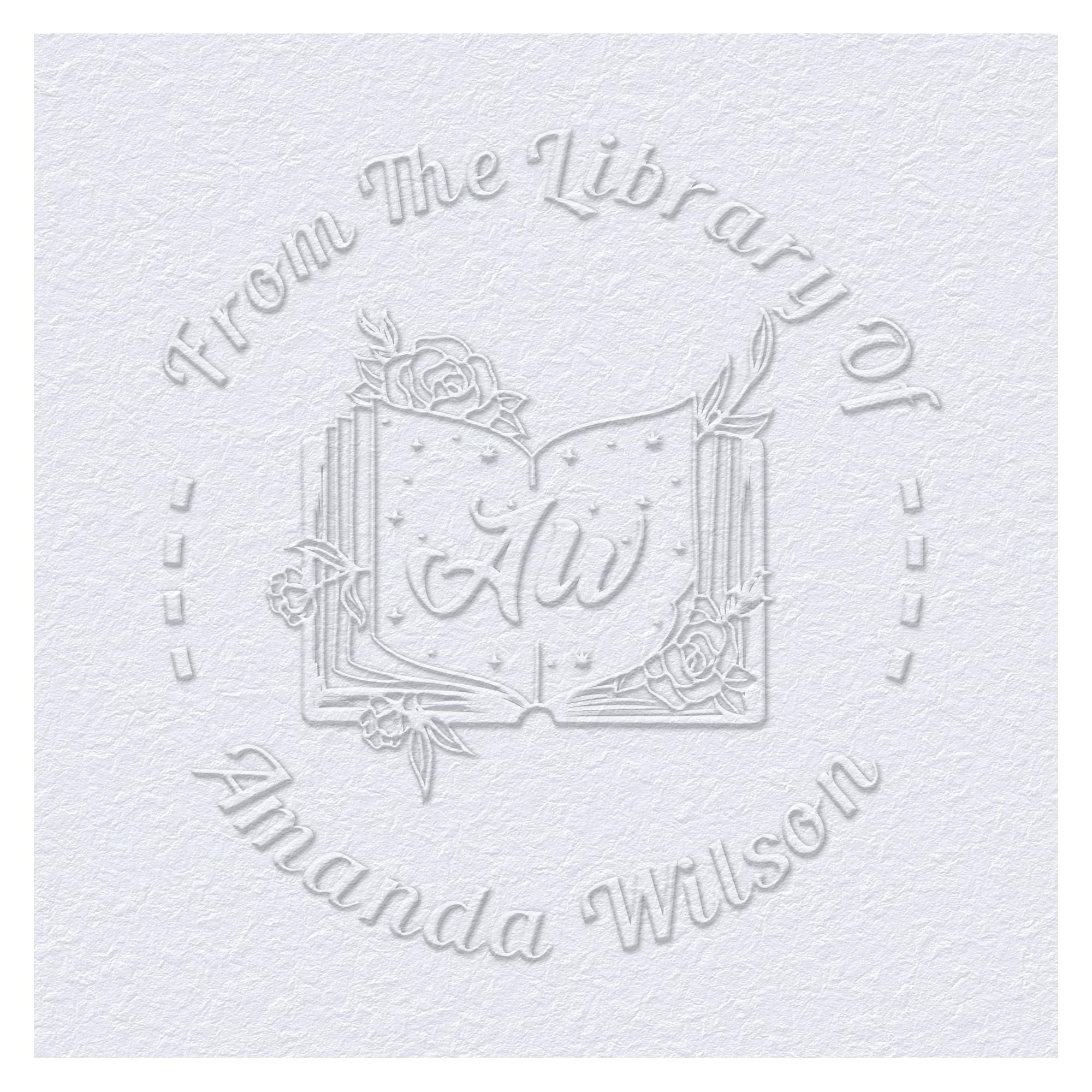 OFCCUSTOM Book Embosser Custom Embosser Stamp with