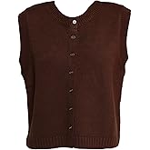 Petal & Pup Womens Weston Knit Vest - Dark Chocolate