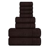 Belizzi Home 8 Piece Towel Set 100% Ring Spun
