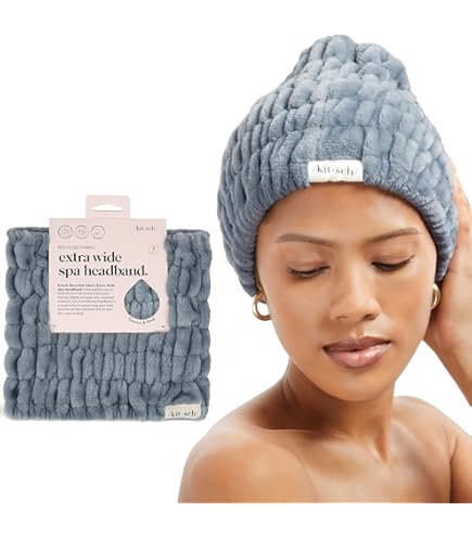 Amazon.com : Red by Kiss Extra Wide Spa Headband, Super Absorbent