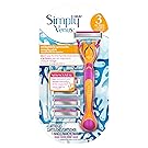 Gillette Venus Refillable Disposable Razor with 4 Razor Refills, 1 count