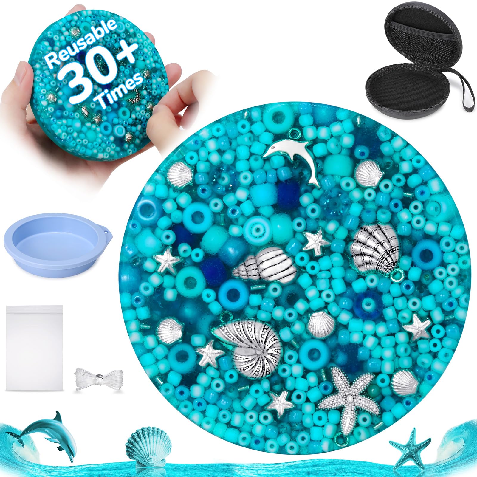 Reusable Picky Fidget Pad Over 30 Times, Skin Picking Fidget Toys, Reusable Picking Pad, Remeltable Big Pick Party Toy, Dermatillomania Toys for Anxiety, Relief Stress, Gifts for Adults