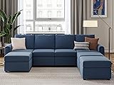 LINSY HOME Modular Sectional Sofa, Convertible U