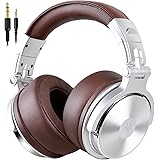 Over Ear Headphone, Wired Premium Stereo Sound Headsets with 50mm Driver, Foldable Comfortable Headphones with Protein Earmuf