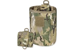 CASONMMAX Dump Pouch Tactical Belt Molle Mag Pouches,Roll Up Foldable Recovery Utility Magazine Tool Waist Storage Bag.