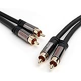 KabelDirekt 1m Digital Stereo Audio Cable (2 x RCA to 2 x RCA) - PRO Series