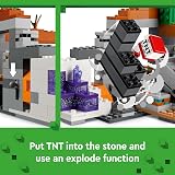 LEGO Minecraft The Badlands Mineshaft 21263 with Explorer Creeper Spider Figures view 3