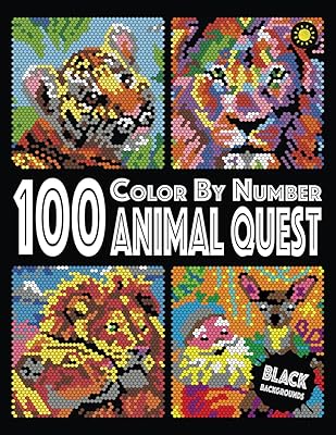 100 Animal Quest Color By Number