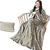 Catalonia Sherpa Wearable Blanket with Sleeves Arms