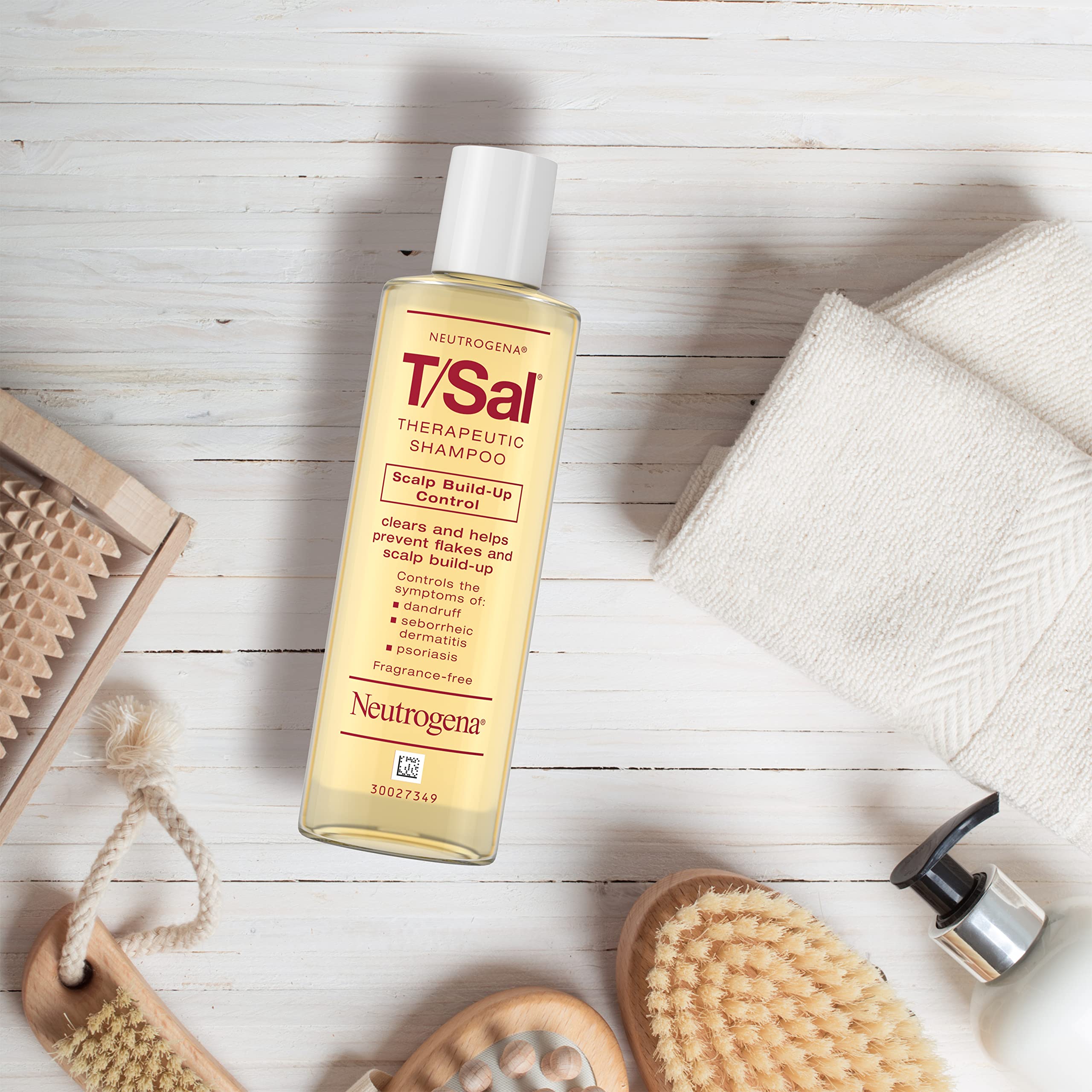 Neutrogena T/Sal Therapeutic Scalp Shampoo for Scalp Build-Up Control with 3% Salicylic Acid, Scalp Treatment for Dandruff, Scalp Psoriasis & Seborrheic Dermatitis Relief, 4.5 fl. oz (Pack of 6)