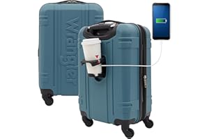 Wrangler Astral Hardside Luggage, Hydro, 20-Inch Carry-On