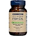 Wiley's Finest Wild Alaskan Fish Oil Easy Swallow Minis - Omega-3 Fish Oil Supplement for Adults and Kids - Double-Strength 630mg EPA and DHA Natural Supplement - 120 Mini Softgels (60 Servings)