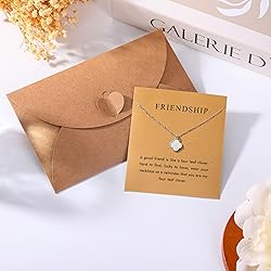 Baydurcan Friendship Necklace Clover Necklace Gifts