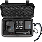 Lekufee Travel Waterproof Hard Case for Gopro Hero 13/12 / 11/10 / 9, Hero 4K, Media Mod, and Other Accessories(Case & Bag On