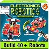 ButterflyEdufields 40in1 STEM Robotics Kits for Kids 8-12 Years | DIY Robots Projects for Kids with Electronics Board &amp; Sensors | Best Educational Homeschooling Gift for 8 10 12 Years | 100+ Parts