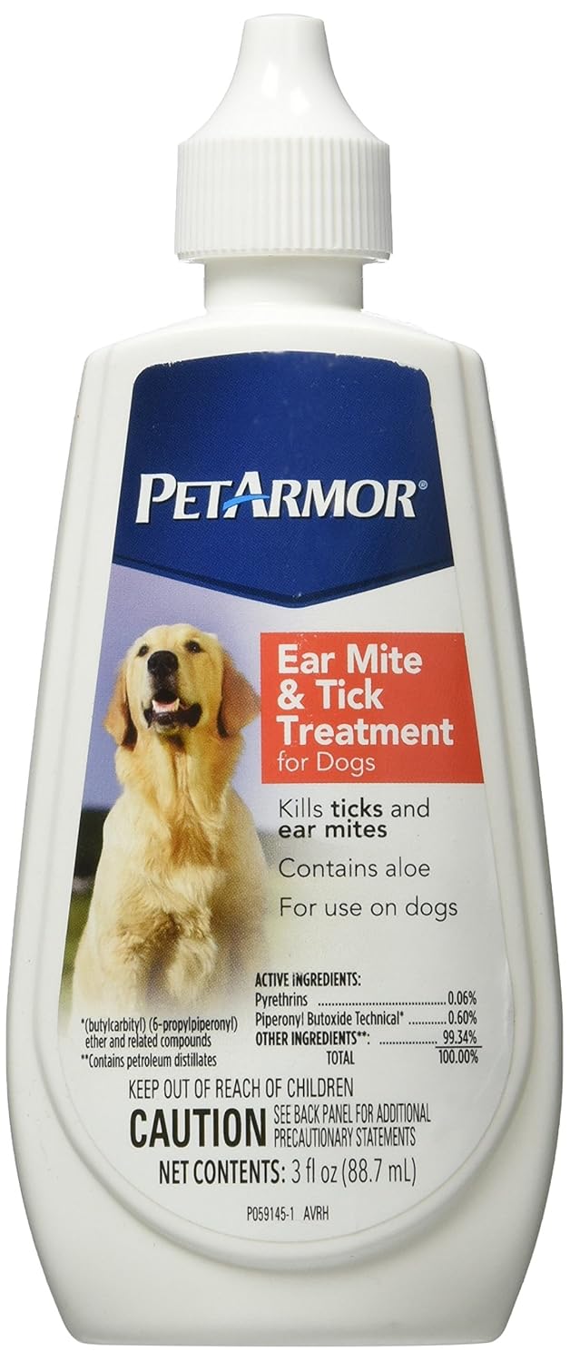 hot sale PetArmor Ear Mite and Tick Treatment for Dogs, 3 oz drheidt.de