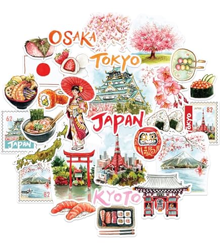 Amazon.com: Vintage Washi Stickers Set 150 Pieces Japanese Style