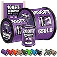 Paracord Rope 550 lb - 4MM 100ft / 200ft / 500ft / 1000ft Heavy-Duty Parachute Spool para Cord Lanyard - Outdoor Gear for Tent, Camping, Clothesline, Hiking, Fishing, Survival Bracelet
