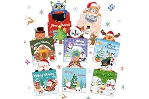 GENERIC Christmas Money/Gift Card Holders 8-Pack, Merry Christmas Cards for Gifting Cash and Gift Card, Xmas Cards for Cash Check Ticket, Funny Holiday Gifting Ideas for Women Men Kids