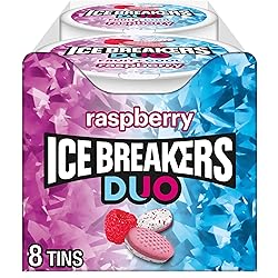 ICE BREAKERS Duo Fruit Plus Cool Raspberry Flavored