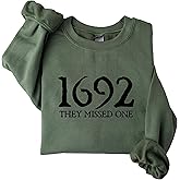 Merrvey 1692 They Missed One Sweatshirt Halloween Sweater Women Halloween Hoodie Salem Witch Sweatshirts for Women Sanderson Sisters Sweatshirt Multi