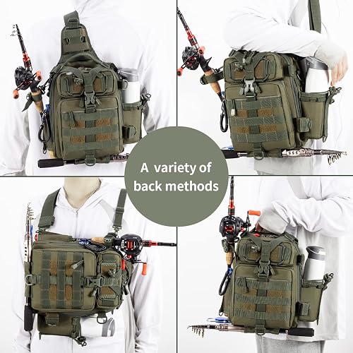blisswill outdoor multifunctional tackle bag water-resistant fishing tackle bag BLISSWILL Fishing Backpack with Rod Holder Tackle Bag Fish Gear Bag Fishing  Gifts for men in Kenya