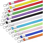 Shappy 96 Pcs Multicolored Lanyards for ID Badges Neck Strap Bulk Cruise Badge Key Lanyards Keychain with Swivel Hook for Men Women Teachers Students Christmas Holiday Gifts
