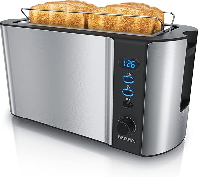 arendo Frukost 4-Slice Long Slot Toaster 6 browning settings 1500W