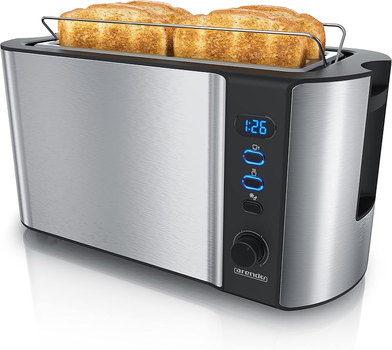 arendo Frukost 4-Slice Long Slot Toaster 6 browning settings 1500W