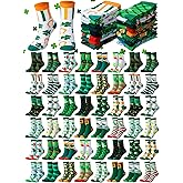 Ramede 48 Pairs St. Patrick's Day Socks Bulk for Women Men Shamrock Novelty Clover Crew Socks Irish Gifts