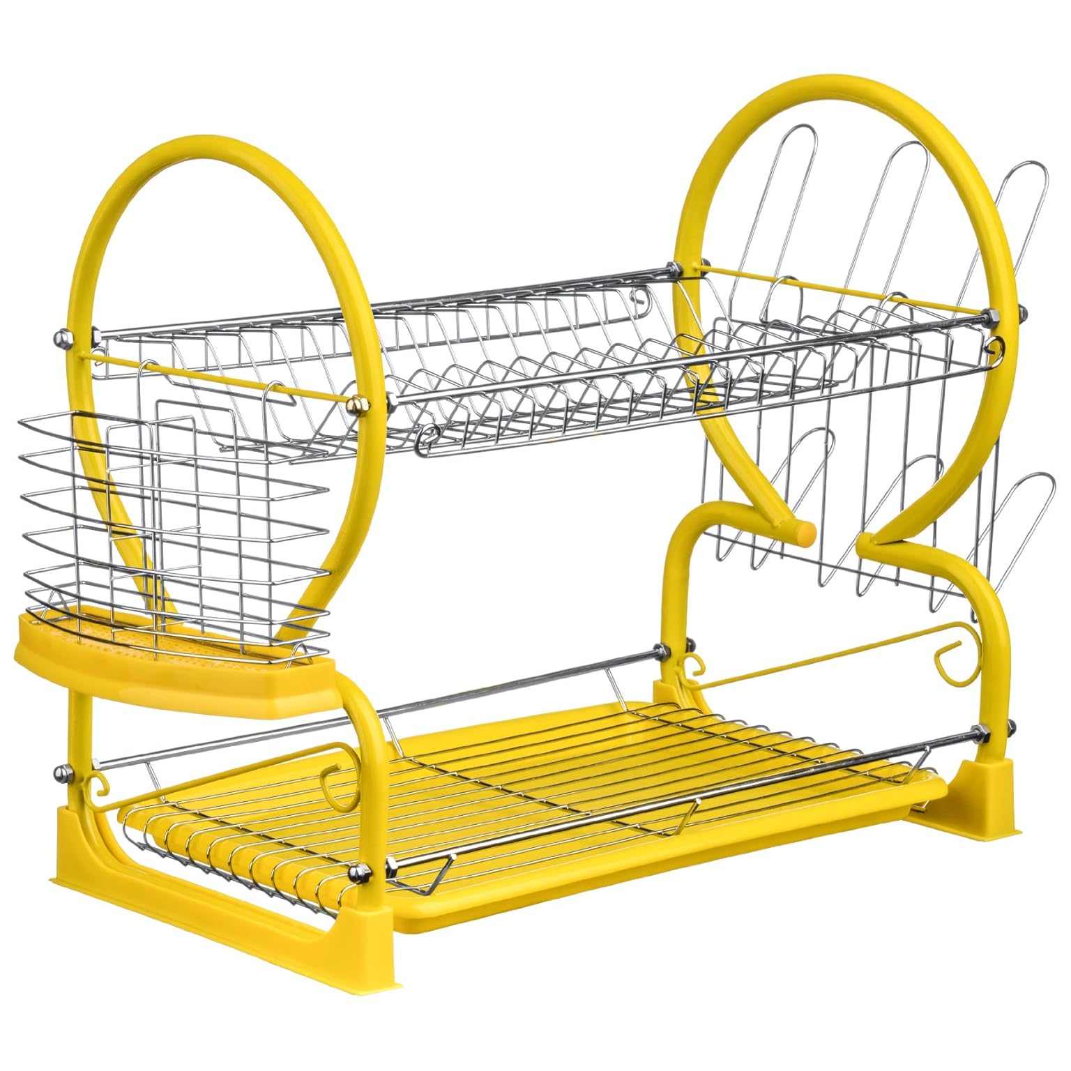 Premier Housewares Yellow 2Tier Dish Drainer