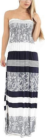 shirred top maxi dress