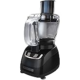 BLACK+DECKER FP1600B 8-Cup Food Processor with Stainless Steel Blade, Black