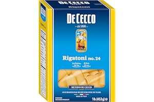 De Cecco Pasta, Rigatoni, 16 Ounce (Pack of 5)