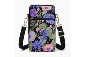 Crossbody Phone Bag for Women, Small Multiple Pockets Shoulder Bags Mini Cell Phone Wallet Purses for Travel Shopping Pouch