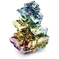 Cristal De Bismuth 30-40g - Métal Multicolore Naturel - Pièce Unique Pour Collection Ou Décoration Intérieure