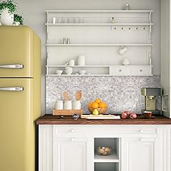 KASARO Peel and Stick Mosaic Shell Backsplash Tile