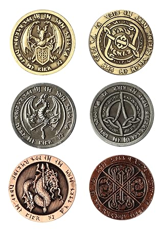 Battle-Merchant LARP-Münzen Feuer - Währung Spielgeld