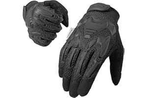 WTACTFUL Rubber Guard Tactical Gloves for Men, Breathable Comfort, Touchscreen Capable & Perfect for Outdoor Activities!