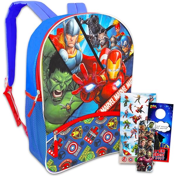 Amazon.com: Marvel Avengers Backpack Set for Kids - School  display picture 1