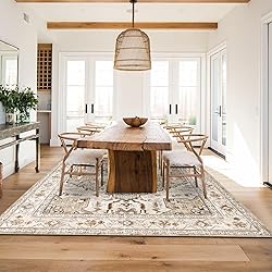 Yamaziot Area Rug 6x9, Non-Slip Washable Boho