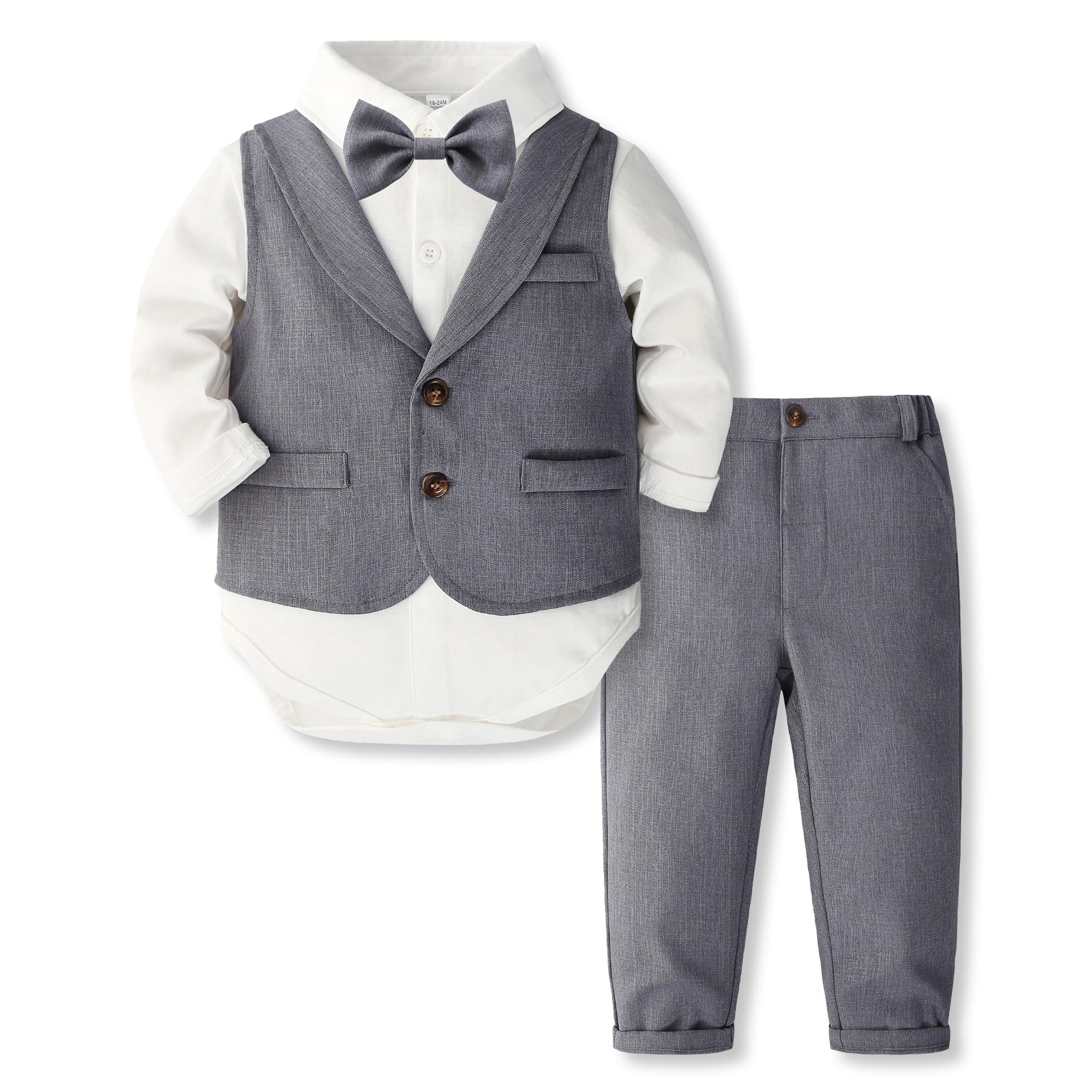 Berkeley - Baby Boy Gentleman Romper Suit Set