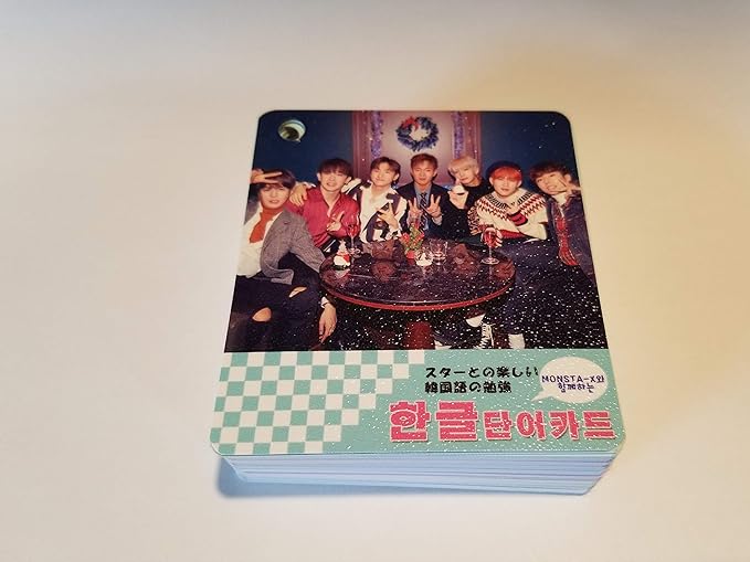 Amazon Co Jp 韓国 K Pop Monsta X 韓国語単語カード 63枚入り 文房具 オフィス用品