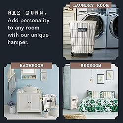 Rae Dunn Heavy Duty Laundry Hamper on Wheels