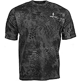 Kryptek Stalker Short Sleeve Men's Shirt - Premium Twill Cotton, 3D Camo, Ideal for Hunting, Fishing, Hiking, Relaxed Fit