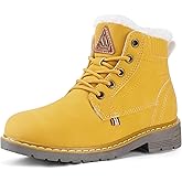 Mishansha Boy's Girl's Winter Snow Boots Waterproof Kids Hiking Boots Cold Weather Outdoor Fur Lined Warm Walking Boot Shoes