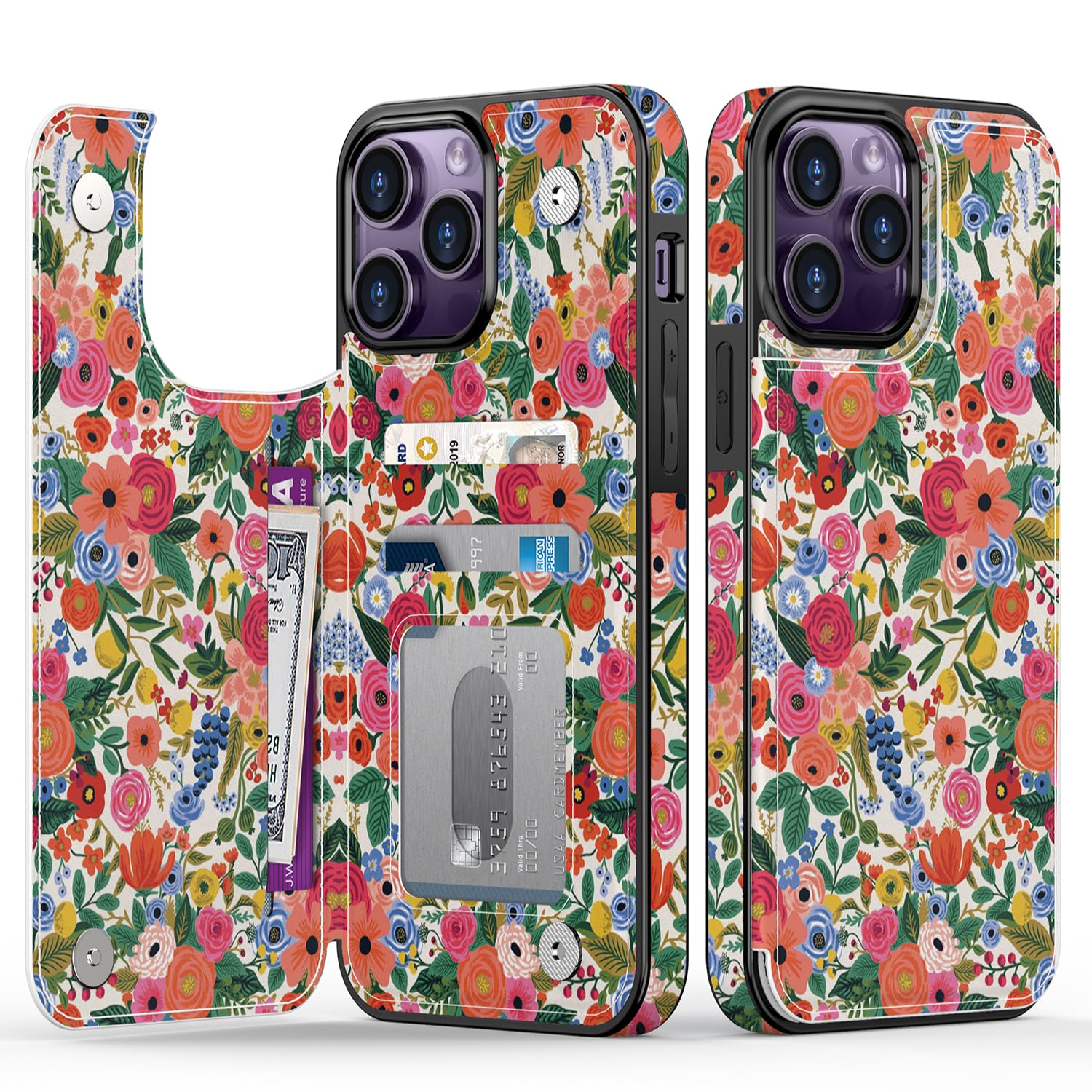 Goodon for iPhone 13 Pro Case Wallet - Flip Folio